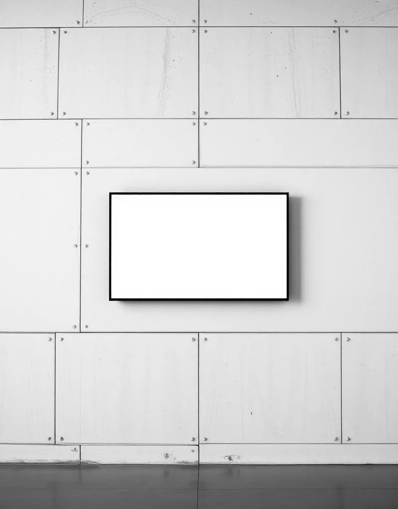 Wall Displays - integrated wall-mounted signage by SAUBAG